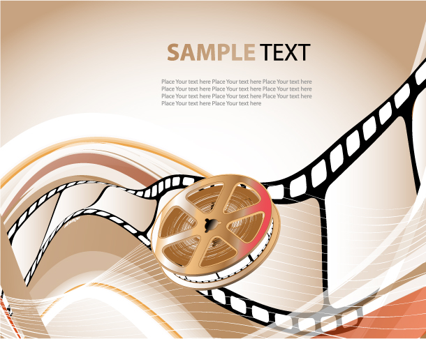 free vector Movie theme vector background